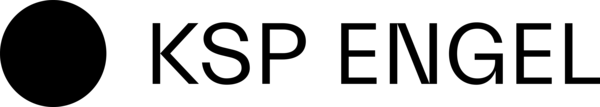 Schwarzes Logo mit großem schwarzen Punkt und dem Schriftzug 'KSP Engel' in Großbuchstaben.